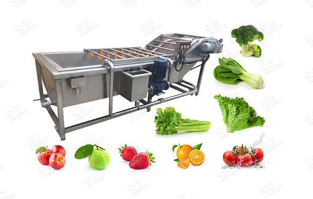 Industrial Bubble Tomato Washing Line Drying Machine Corn Fruit Washer  Vegetable Onion Washer Cleaning Machine